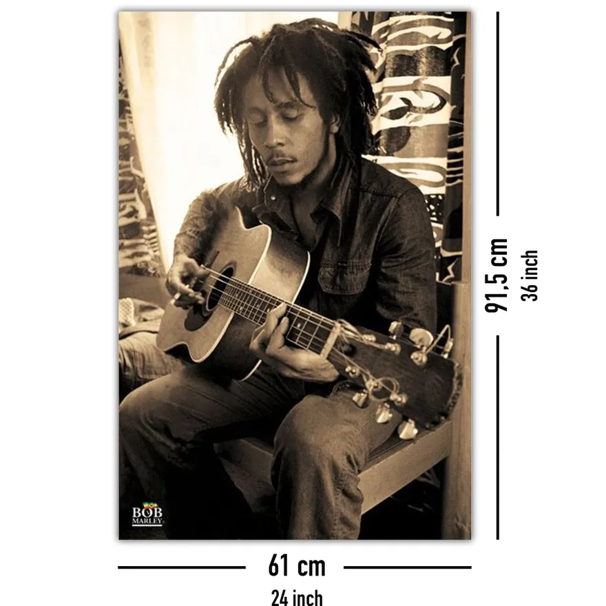 Bob Marley Poster Gitarre
