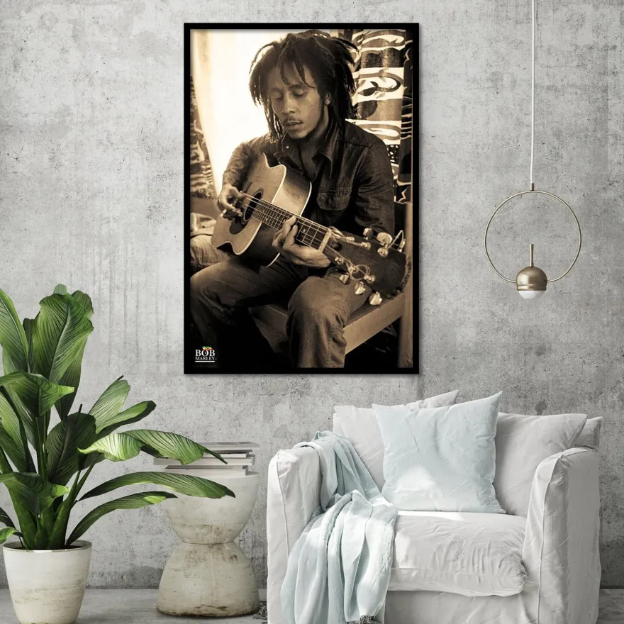 Bob Marley Poster Gitarre
