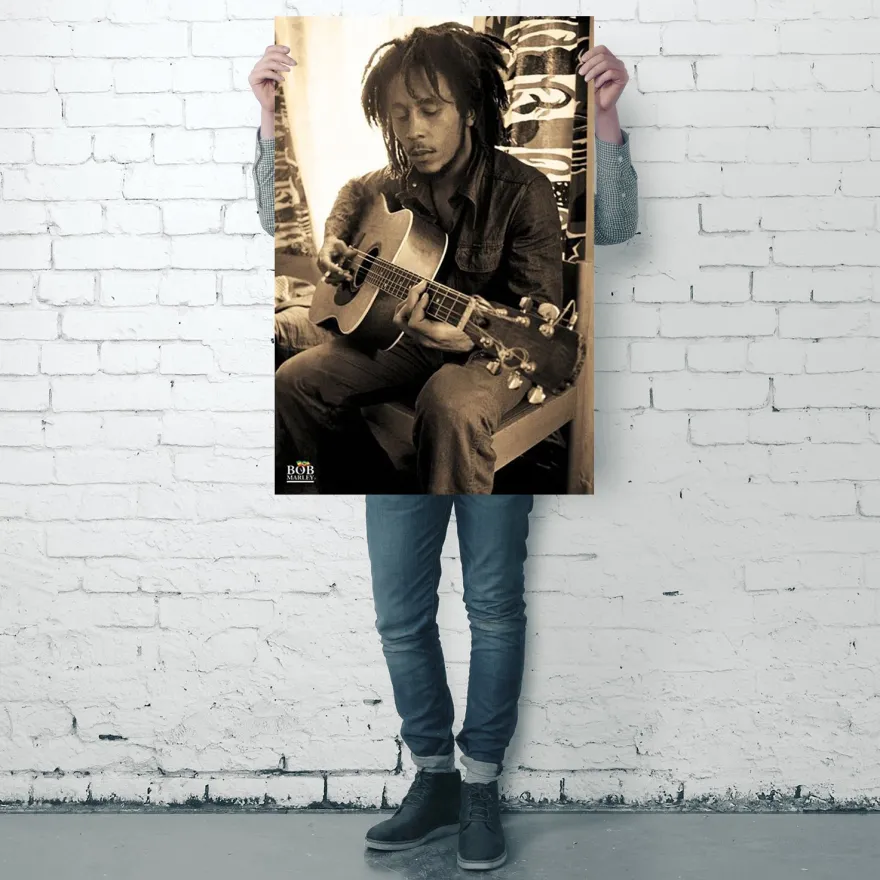 Bob Marley Poster Gitarre
