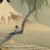 Boy on Mount Fuji Kunstdruck Katsushika Hokusai