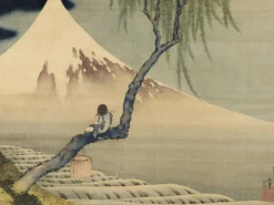 Boy on Mount Fuji Kunstdruck Katsushika Hokusai