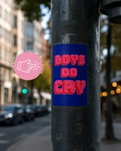 Boys Do Cry | Sticker Set - 50 Stück | 5,5 x 8,5 cm