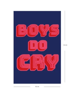 Boys Do Cry | Sticker Set - 50 Stück | 5,5 x 8,5 cm