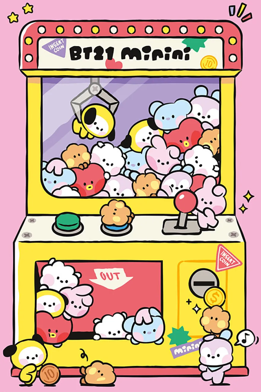 BT21 Poster Arcade Machine