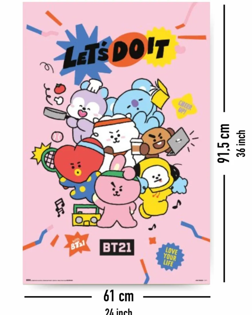 BT21 Poster Let's Do It