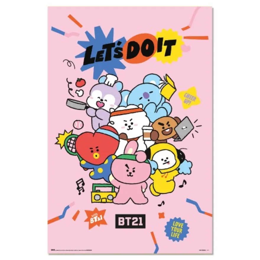 BT21 Poster Let's Do It