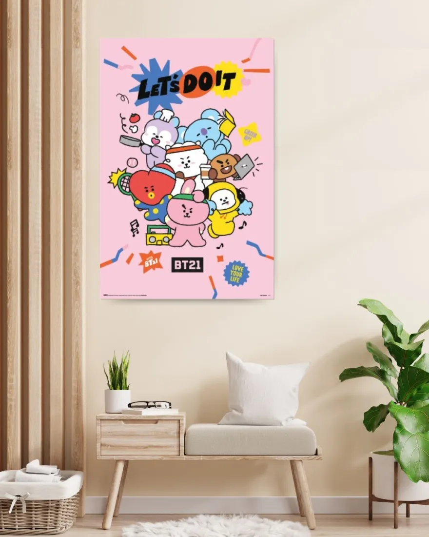 BT21 Poster Let's Do It