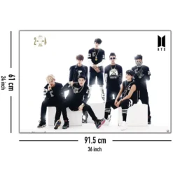 BTS Poster Black And White