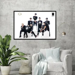 BTS Poster Black And White