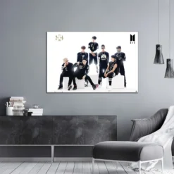 BTS Poster Black And White