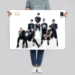 BTS Poster Black And White