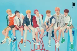 BTS Poster Blue