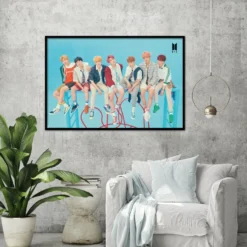 BTS Poster Blue