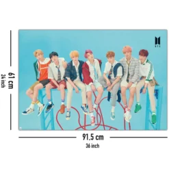 BTS Poster Blue