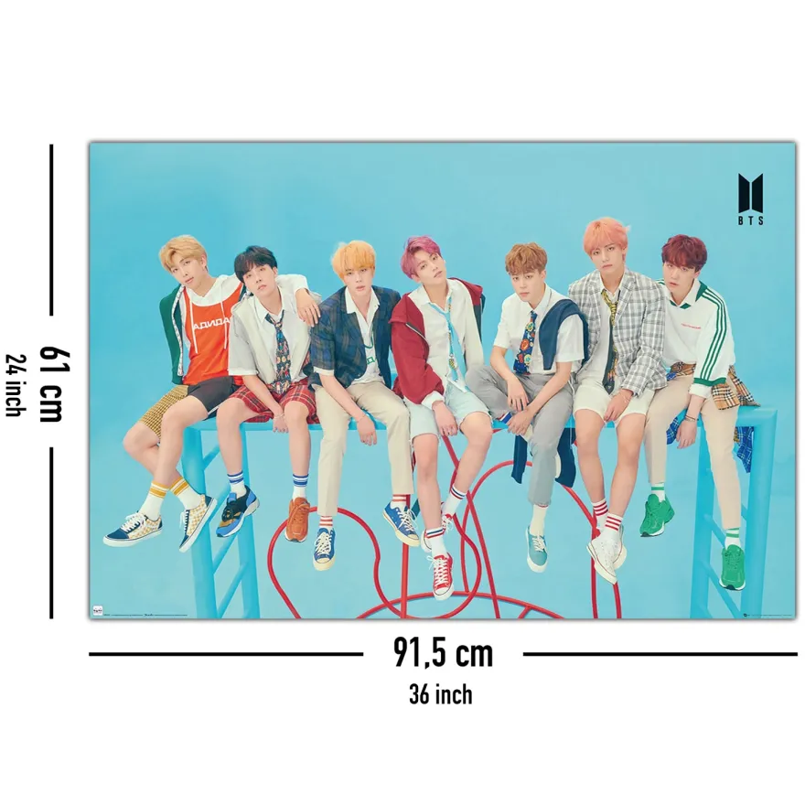 BTS Poster Blue