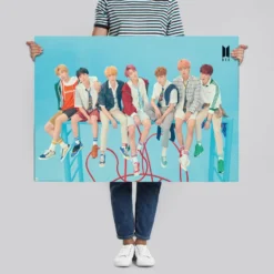 BTS Poster Blue