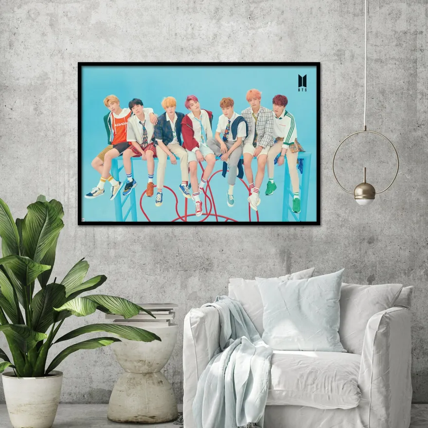 BTS Poster Blue