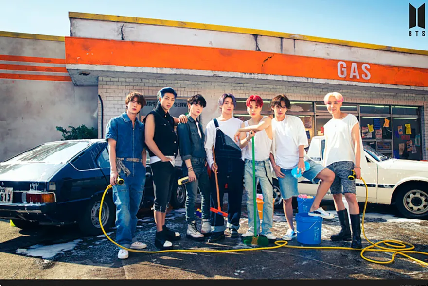 BTS Poster Gas Station