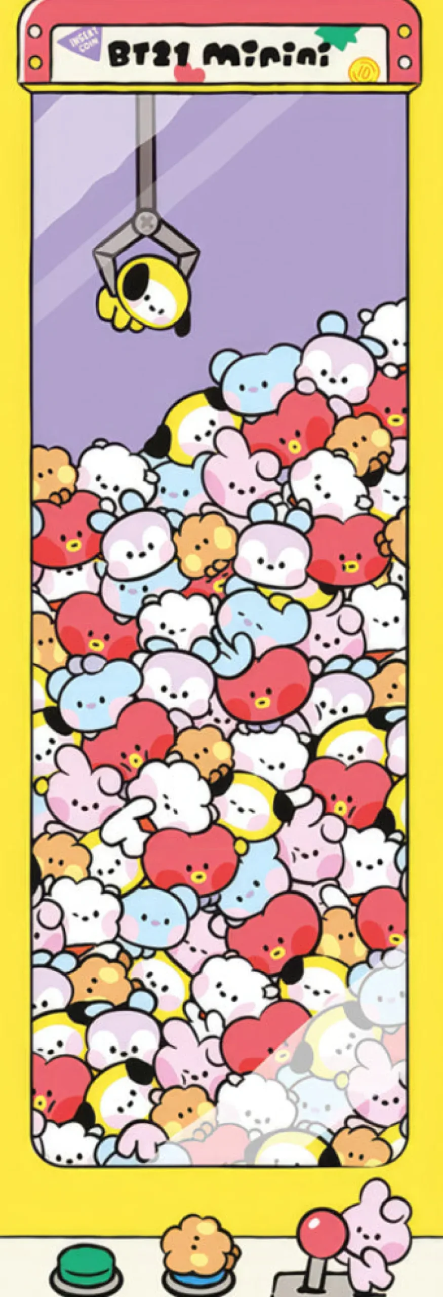 BT21 Türposter Arcade Machine
