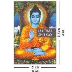 Buddha Poster Let That Shit Go