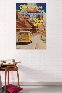 Camper Van Poster Adventure Is Allowing The Unexpected