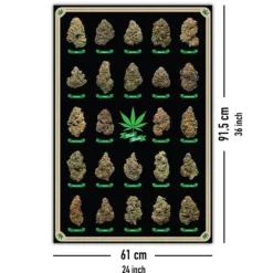 Cannabis Poster Best Buds Marihuana-Sorten
