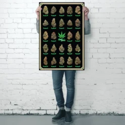 Cannabis Poster Best Buds Marihuana-Sorten