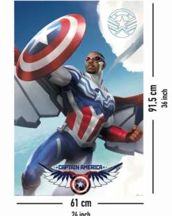 Captain America Poster Marvel Brave New World