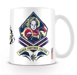 Captain Marvel Tasse Higher Further Faster