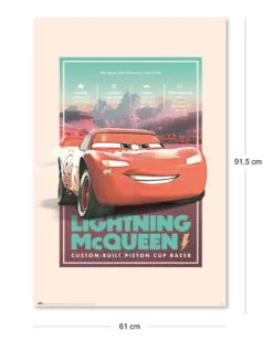Cars Poster Pixar Vintage