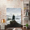 C. D. Friedrich Kunstdruck Wanderer über dem Nebelmeer