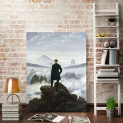 C. D. Friedrich Kunstdruck Wanderer über dem Nebelmeer