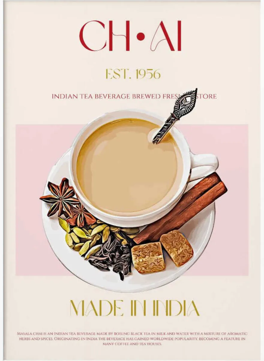 Chai Tea Poster - "Spice & Warmth"