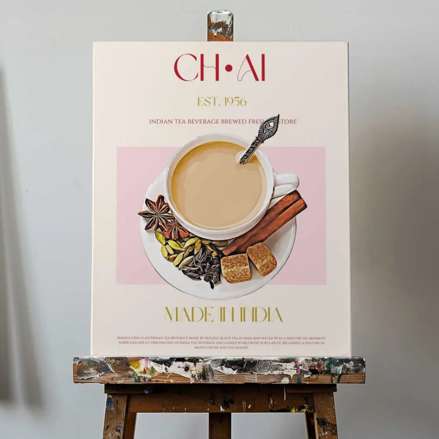 Chai Tea Poster - "Spice & Warmth"