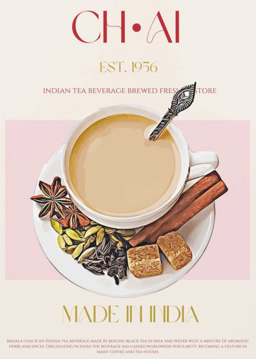 Chai Tea Poster - "Spice & Warmth"