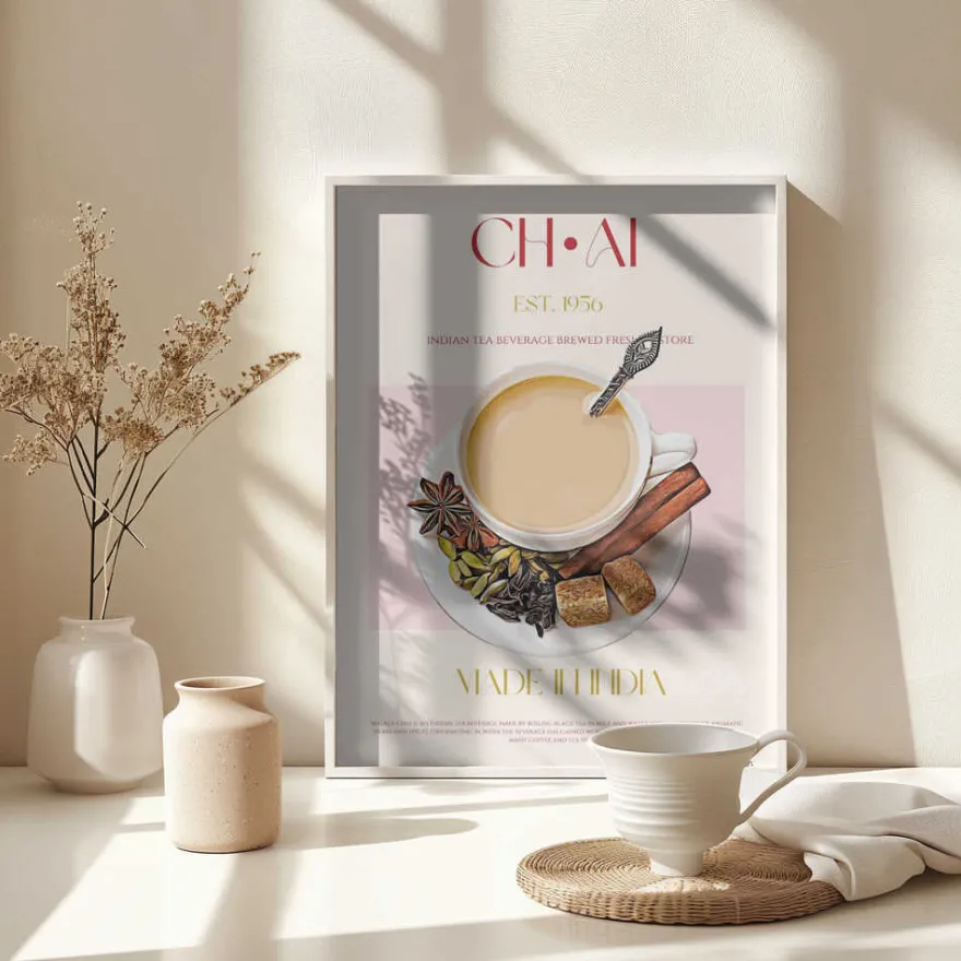 Chai Tea Poster - "Spice & Warmth"