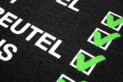 Checkliste Fußmatte Schlüssel, Handy, Geldbeutel, Herd aus