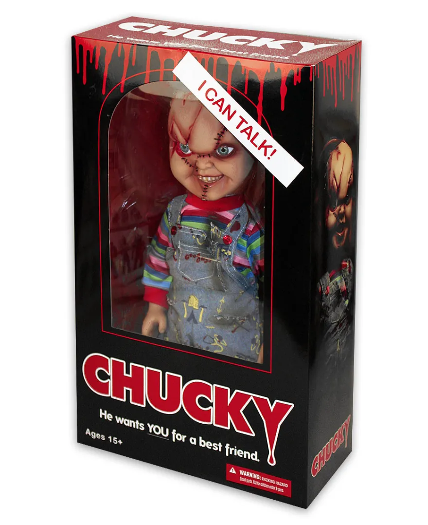 Child's Play Chucky Puppe 15' Talking Mega Scale