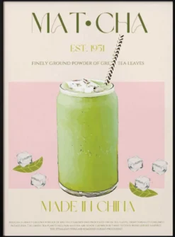 Chilled Matcha Drink Poster