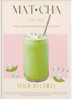 Chilled Matcha Drink Poster