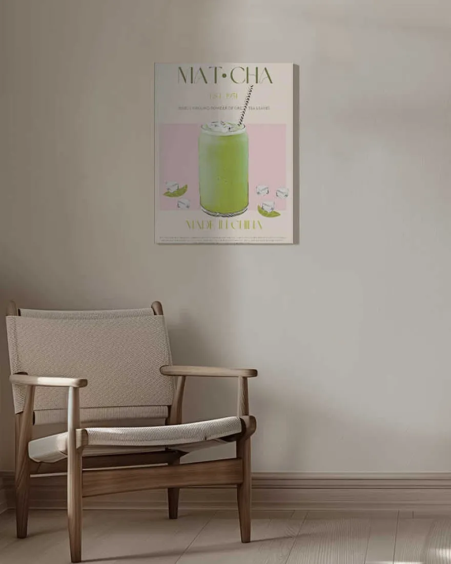 Chilled Matcha Drink Poster