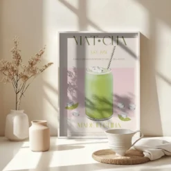Chilled Matcha Drink Poster