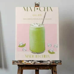 Chilled Matcha Drink Poster