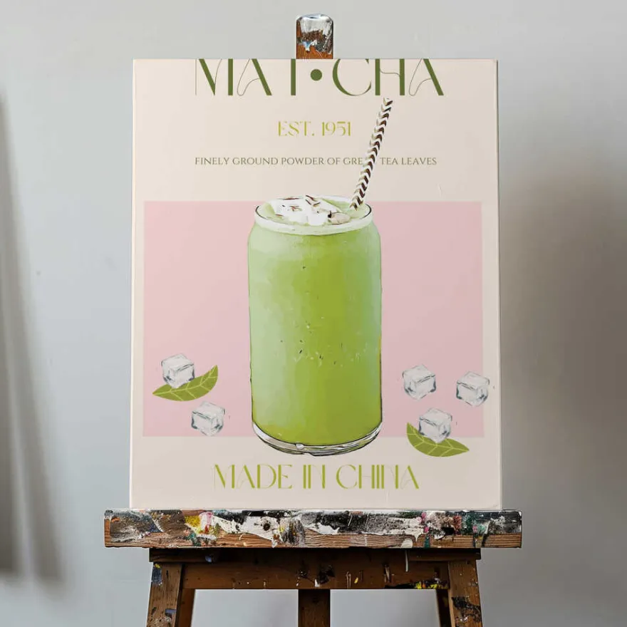 Chilled Matcha Drink Poster