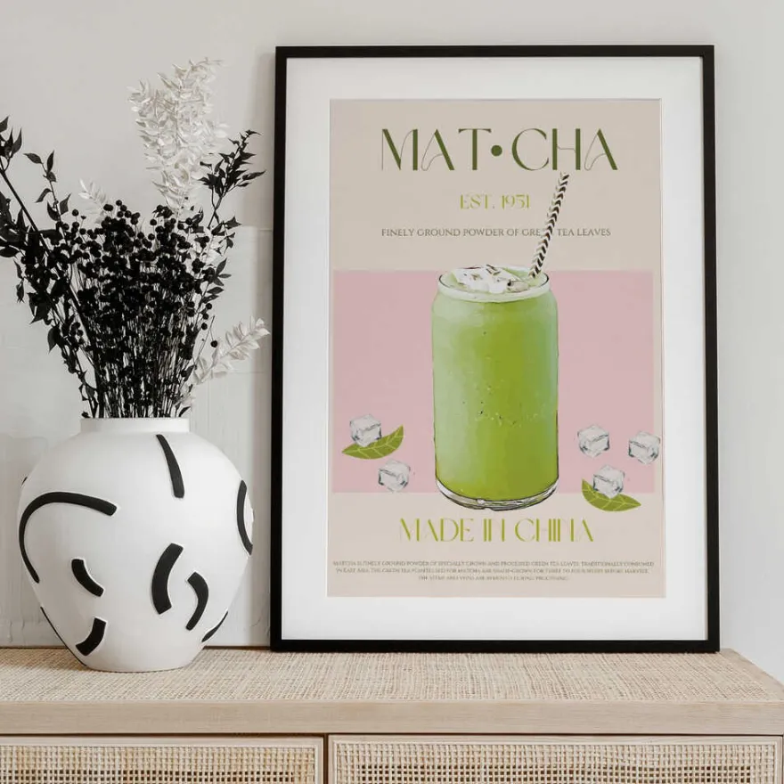 Chilled Matcha Drink Poster