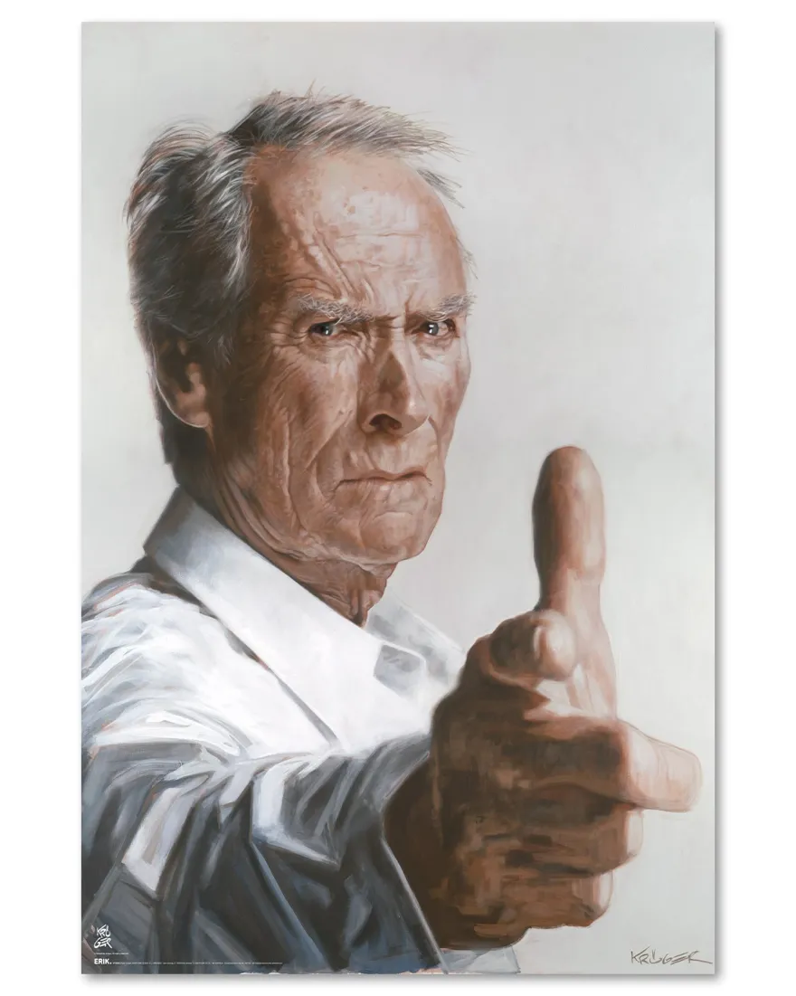 Clint Eastwood Poster Sebastian Krüger Karikatur