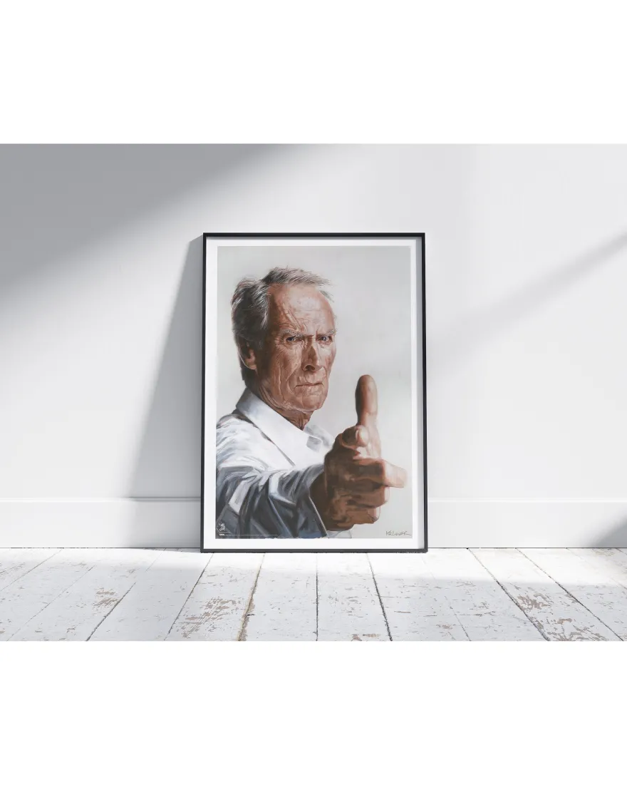 Clint Eastwood Poster Sebastian Krüger Karikatur