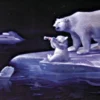 Coca-Cola Poster Eisbärenfamilie