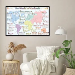 Cocktails of the World Poster 170 gr. glänzend Papier