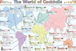 Cocktails of the World Poster 170 gr. glänzend Papier